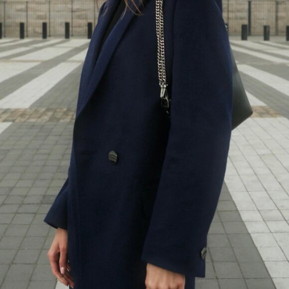 Serrano Soft Wool Coat - Navy, Large - NWT - Picture 8 of 8